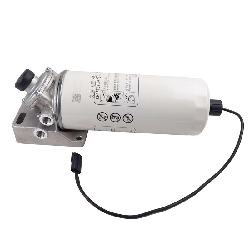适用于重汽豪沃T7H燃油粗滤器总成斯太尔油水分离器带泵PL421原厂