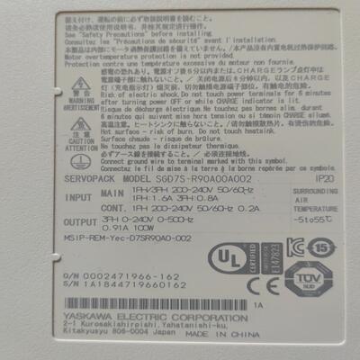 (议价)安川伺服七系100瓦。SGD7S-R90A00A002，SG