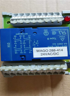 德国万可WAGO继电器接线端子288-414 24VAC/D（咳咳电子）