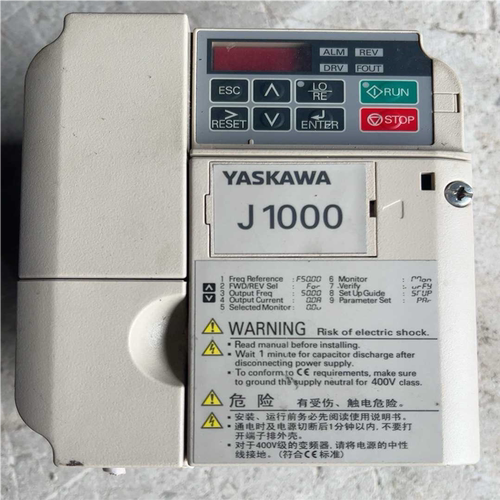 安川J1000变频器CIMR-JB4A002BBA075（基数电子）