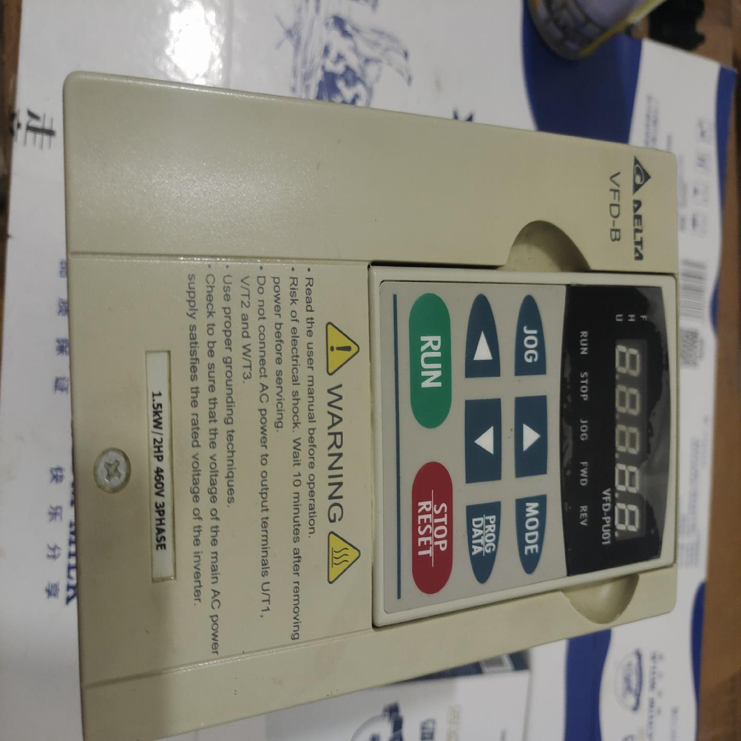 台达B系列变频器1.5KW VFD015B43A 原装拆机，~议价