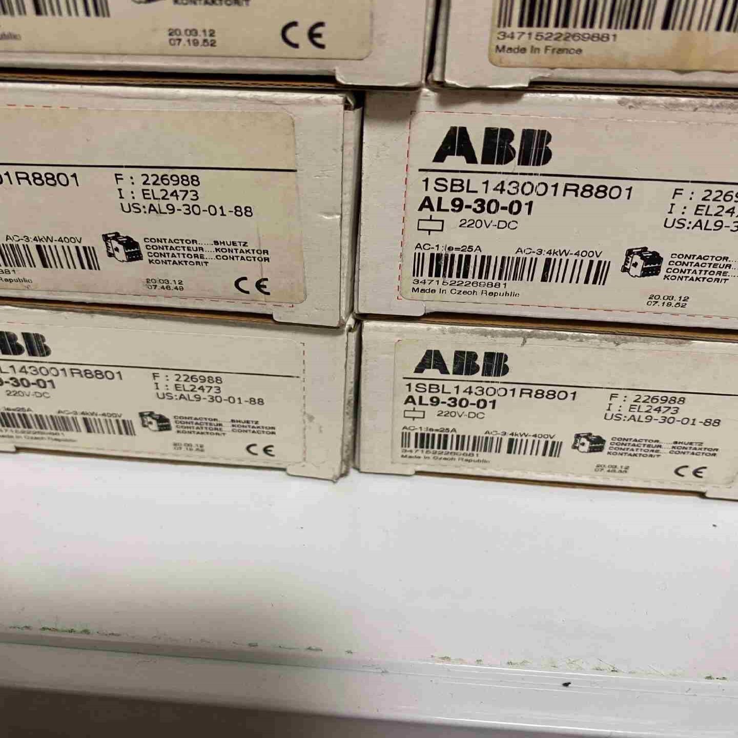 ABB直流接触器     AL9-30-01~议价