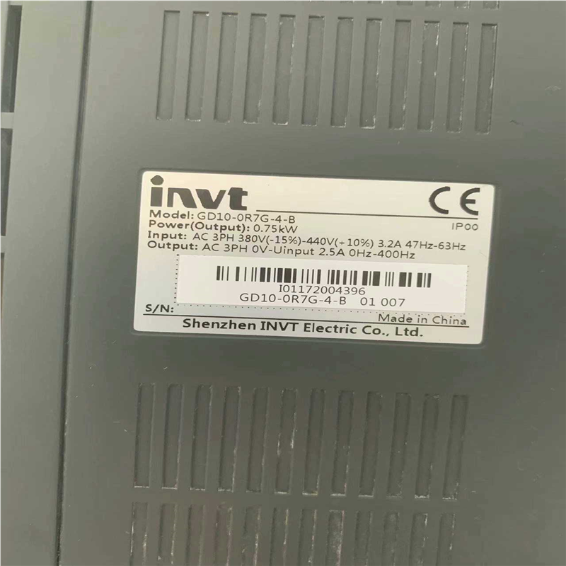 议价英威腾变频器 GD10-0R7G-B0.75kw 适用