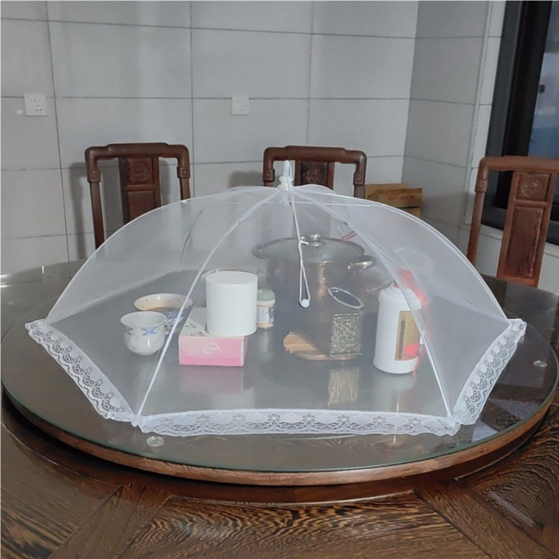 圆形防蚊网纱菜罩商用家用防蝇罩大号小号餐桌罩盖菜罩剩菜饭罩子