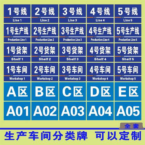 A区B区仓库仓库生产车间号线 24仓库2区域标识牌车间货架1工厂区1
