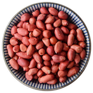 新鲜东北红花生米老品种四粒红非带壳原味红衣花生打豆浆红皮花生