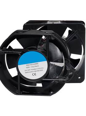 交流轴流风机AC220V38W椭圆17CM散热风扇FP-108EX-S1-S