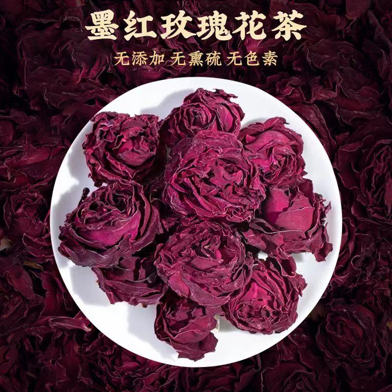 冻干云南墨红玫瑰花茶官方旗舰店正品独立罐装女养生茶大朵重瓣