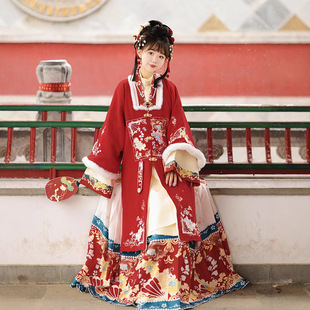 【春秋衣服】福气临门 明制汉服女里衣加绒加厚马面裙秋冬款