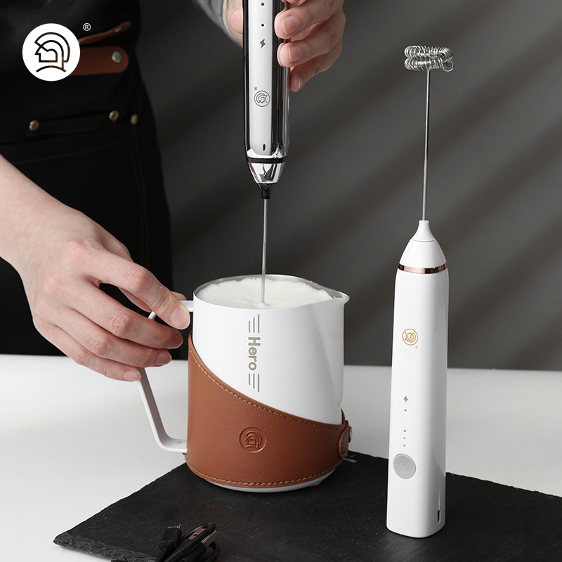 Hero双子电动打奶泡器 咖啡奶泡机 家用牛奶手持搅拌棒打蛋器