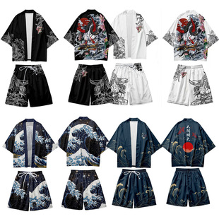 Seven inch sleeve casual loose kimono七分袖休闲宽松和服