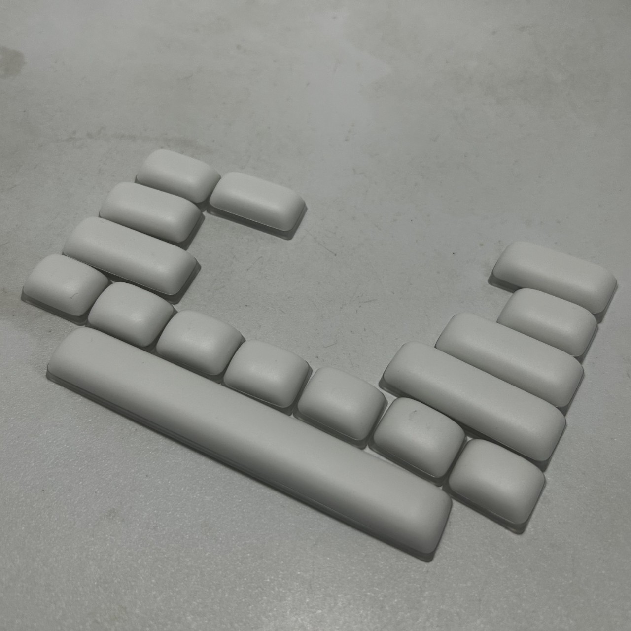 白色馒头主题键帽17颗MOG高度键