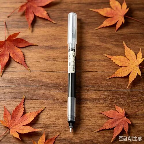 黑色中性笔全针管笔帽式考试专用办公水笔速干单支装学生透明笔杆