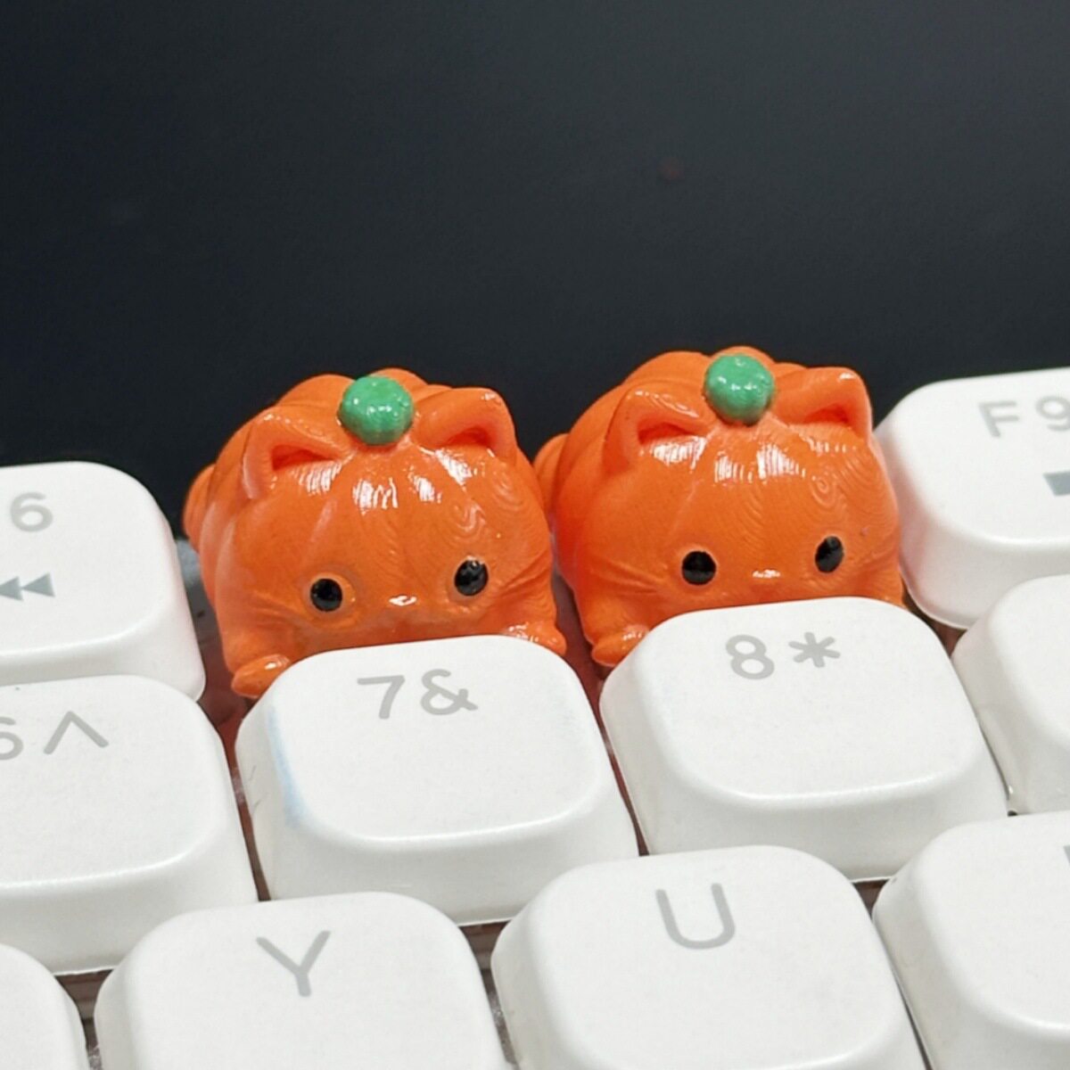 79H可爱个性南瓜猫头键帽