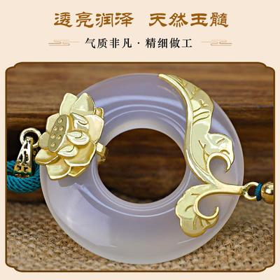 平安扣车内件高感女2025新款玉平安扣金石级汽饰车吊坠挂挂车载内