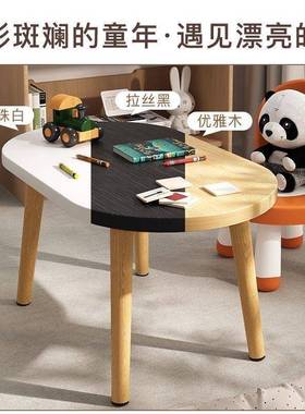 玩习具学桌简约作儿业桌QBW子幼园生学桌家用护童小书桌写字简易