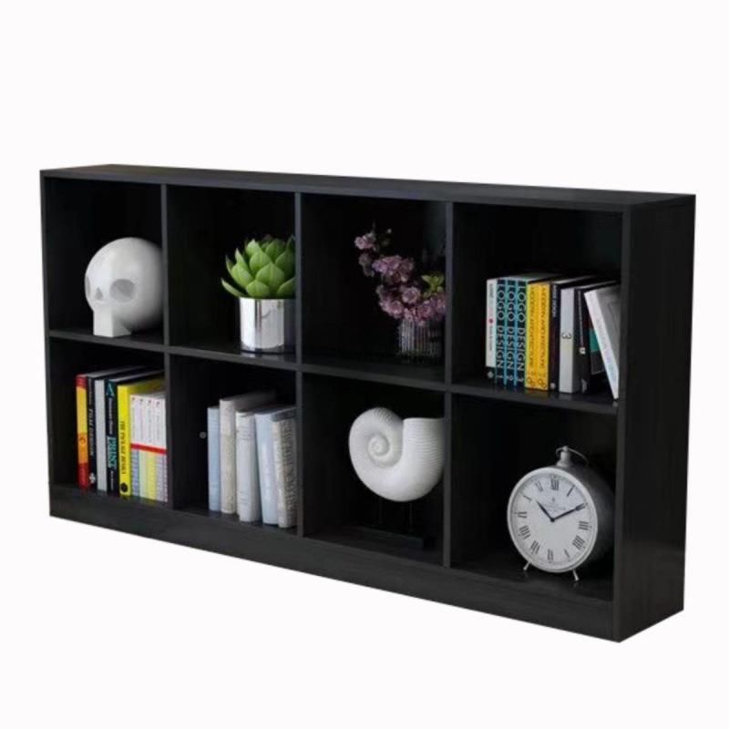 黑色八格柜书储柜格子自由组床合F8MJM5S6置物架物柜边收纳柜落柜