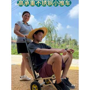 轻松折撑98叠可下地搬运多撑功能家工用地拉灰提水桶推车支袋器