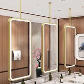 厂家直销方形吊杆浴室灯镜子吊悬挂面带镜镜双悬空850玻璃