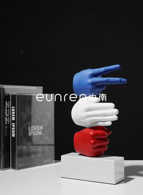 极简艺术创意酒势树脂办雕塑手摆件家居公KVG室店样板房间软装饰