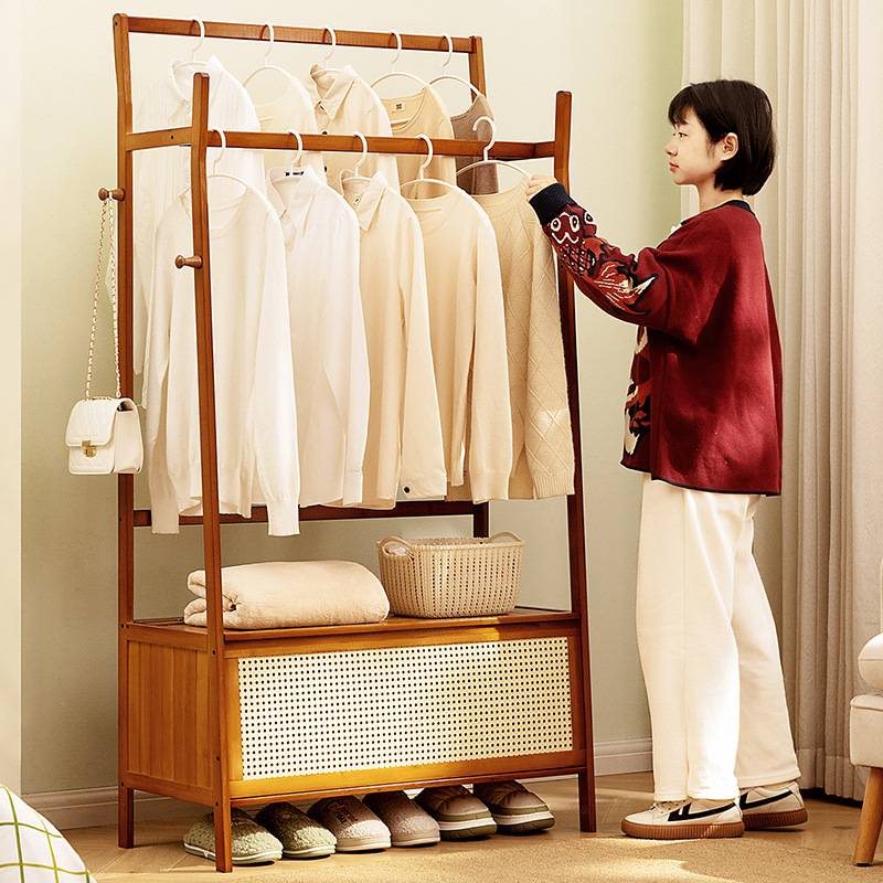 家用简易衣柜经济性出租房用挂衣区组装防尘货架式卧室衣橱结实