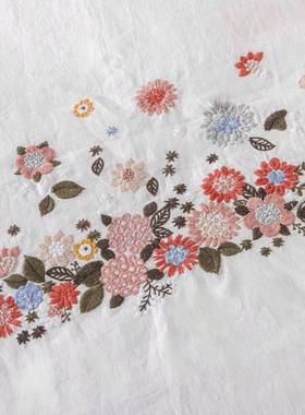 式裕泰源亚纯色IKC麻三件套新中床纯白色床品套装汉麻被套枕套单