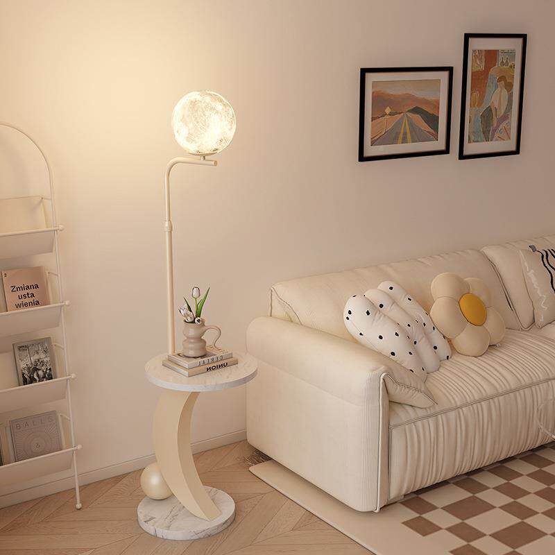 氛围落地灯客发厅卧室沙旁边几轻复奢艺术法床式中古古奶WGT油头