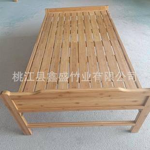 折叠竹床可单人双室人简易QUU家用成午休竹床出租人屋办公午休便
