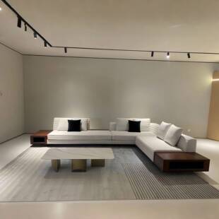 意式极简罗杰布艺沙发沙妃贵平层WCH意大大利设计师客厅组合转角