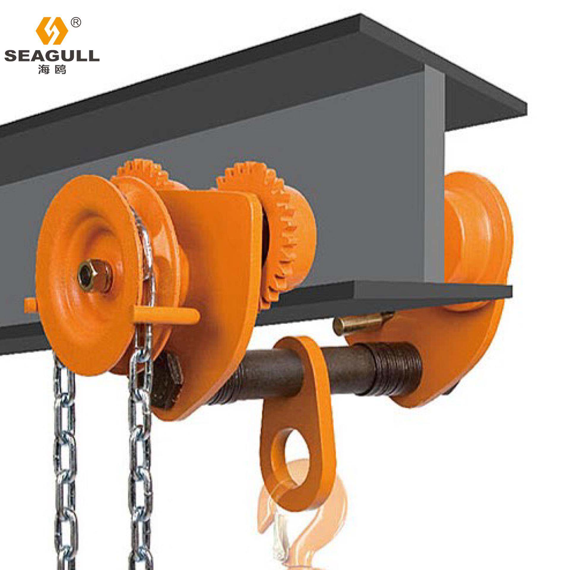 手推挡/手拉小车无板型工字钢RWV轨道手动运行轨道滑车重起车配件