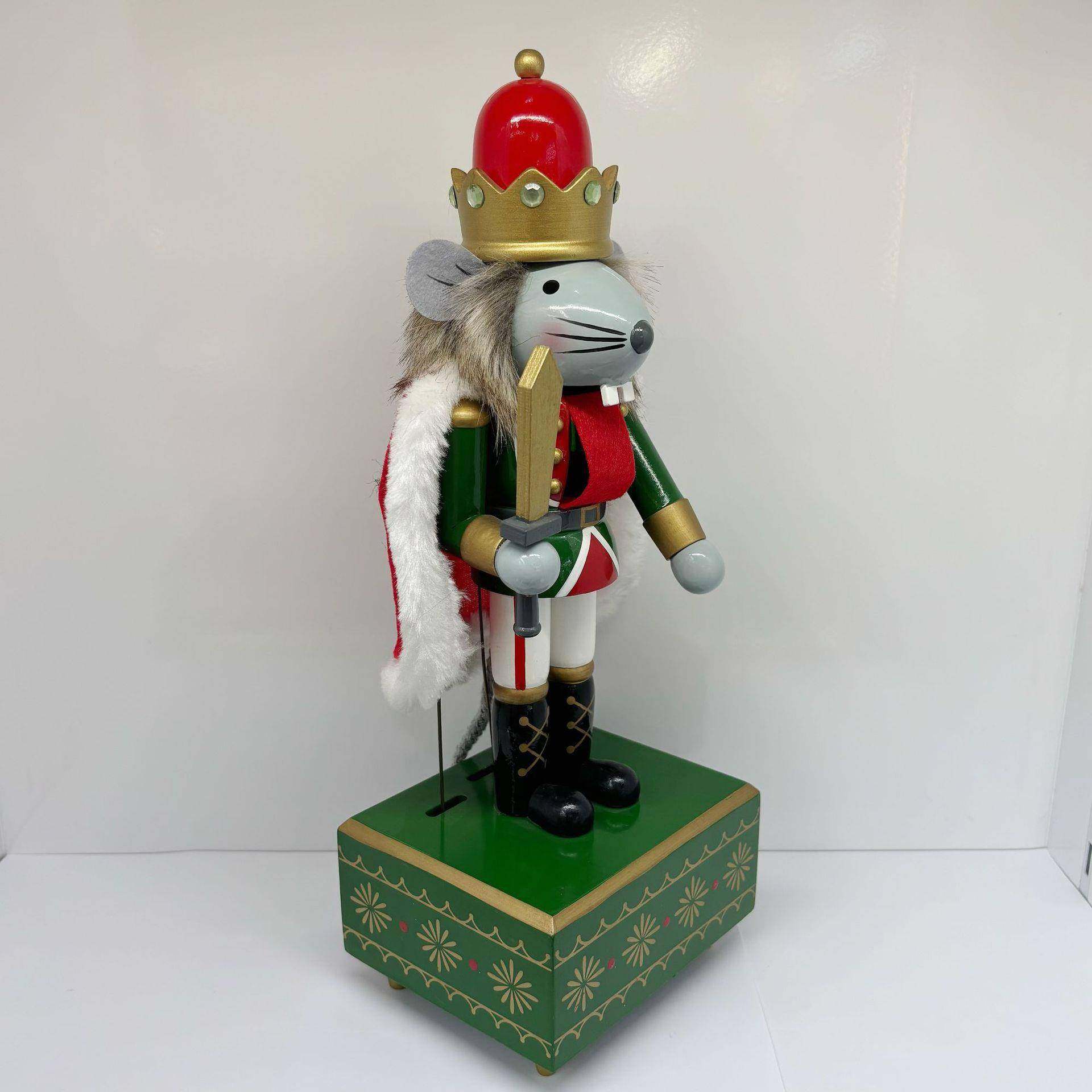 SR583096193新0M款老鼠胡夹子桃发条C机械音乐八音盒木偶人客厅摆