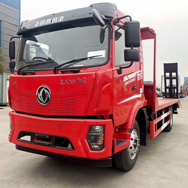 东风单桥平板大拖车轿运车
