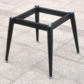 正方形加厚四脚桌岩板桌支架办桌子腿圆形见详情桌脚简易安装 面玻