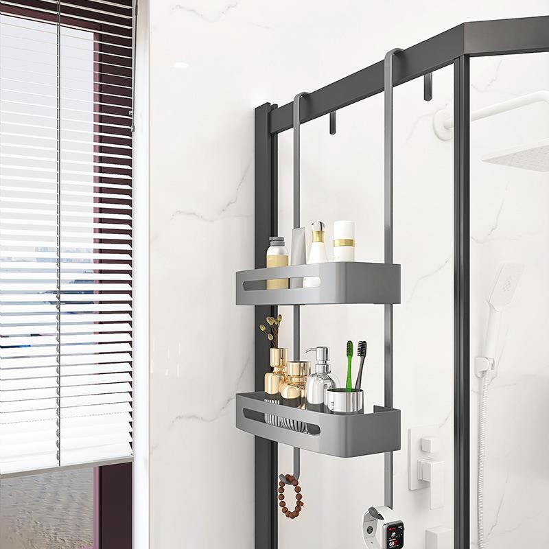 浴置室篮架淋浴房洗手间太空铝冲凉房挂MAA免打孔物卫生间收纳架