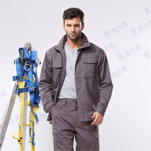 安工中大叔G478防护作夹克防油污耐G478磨铁路桥建设工程服