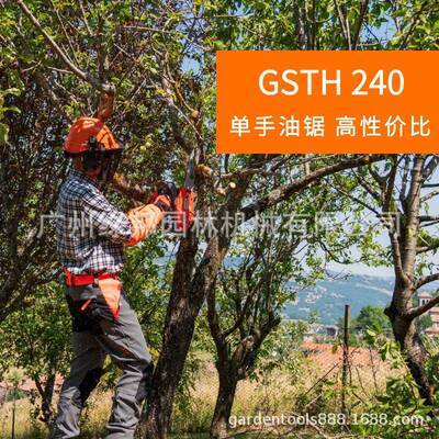 意CSTH240大利欧玛单手汽油锯伐单竹单手锯4便捷式操作GSH2T0油锯