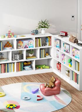 简易书地一架落省空间柜子儿童置物架收纳柜体LRJ客家用多层厅矮