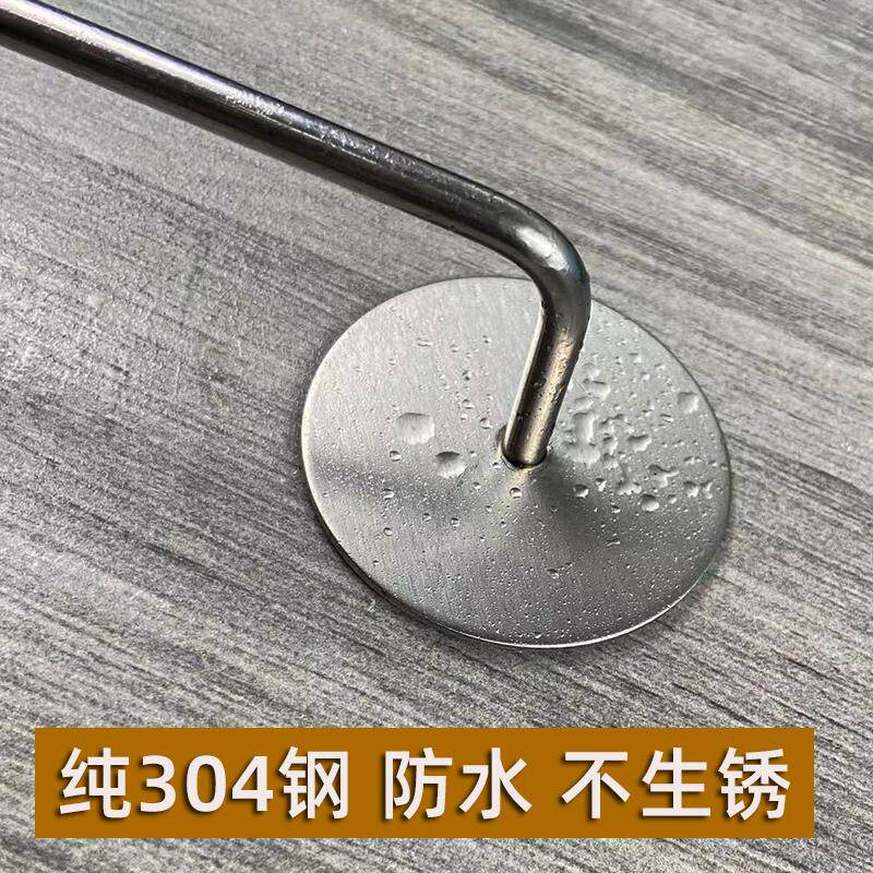 宁逸免打孔304不锈钢挂钩拖鞋架浴室化妆室厕所墙壁式沥水收纳置