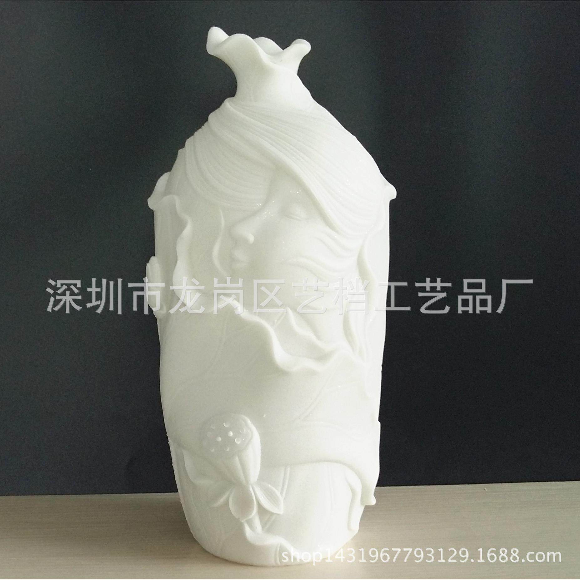树脂新奇特砂岩工艺品欧式树脂摆件简约现代家居饰品桌面花瓶