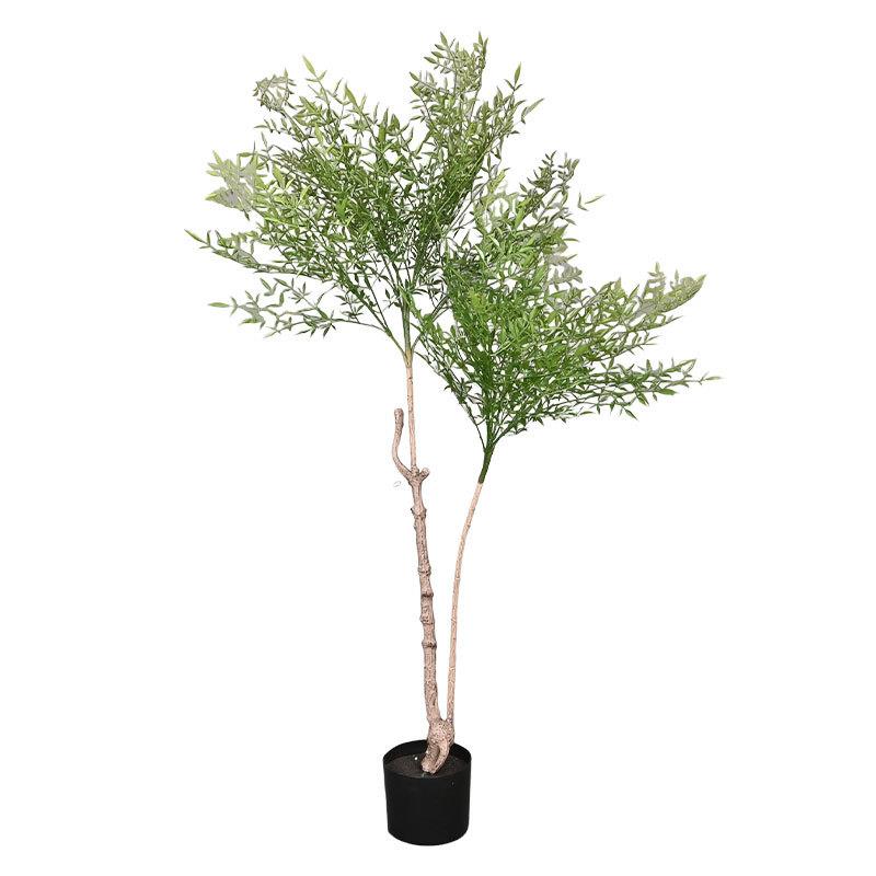仿真绿植南天竹客厅家居装饰大型落地植物盆栽摆件商场户外造景