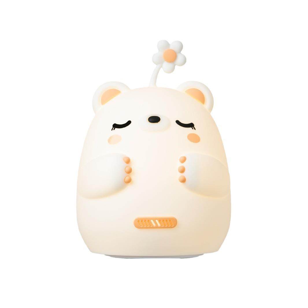 新款抱抱熊硅胶拍拍灯解压氛围灯智能充电小夜灯卡通桌面硅胶灯,家装灯饰光源,小夜灯,淘宝优惠券,粉丝福利购,淘宝优惠卷