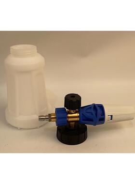 高压清洗机高压水枪1/4快插公头1L洗车泡沫壶台州PA壶扇形调节