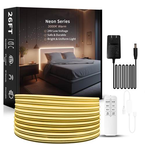 幻彩LED灯带音乐套装跑马流水rgb灯条户外防水柔性硅胶霓虹灯带