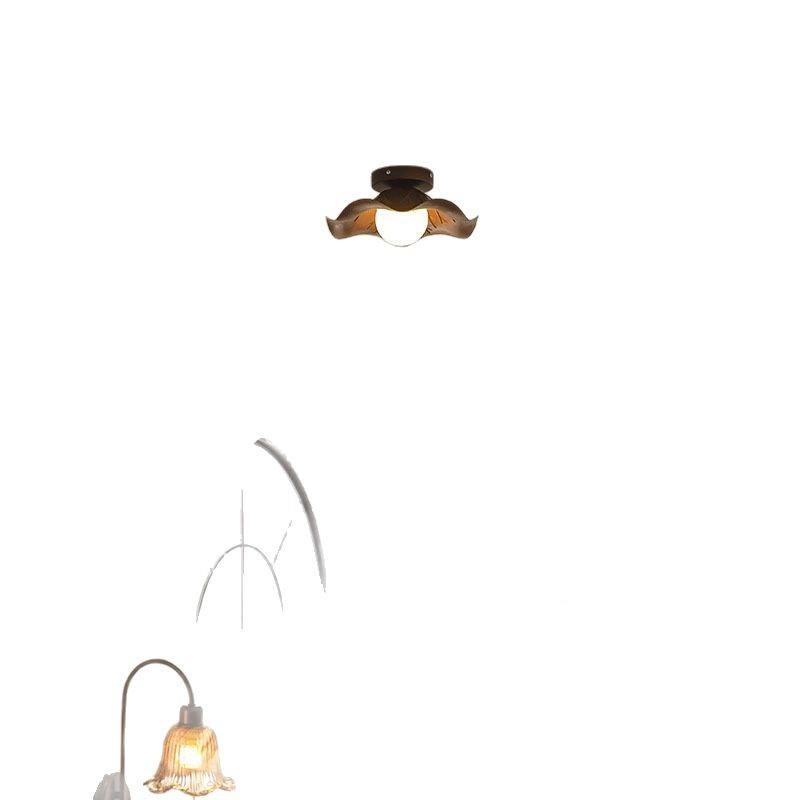 式美复古过古道灯中古花朵阳台吸顶灯式复衣帽法间走廊玄720关灯