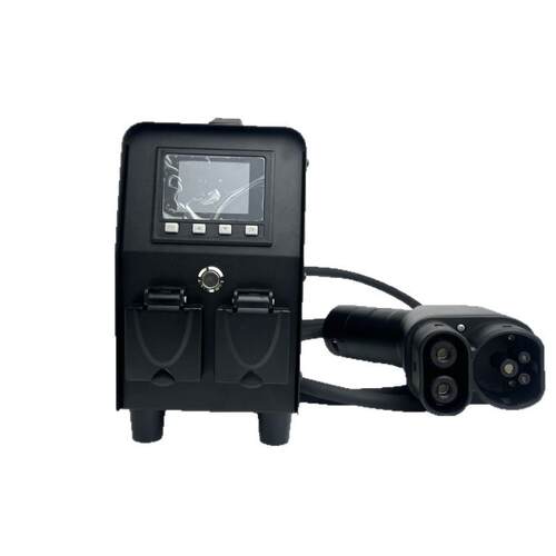 欧标特斯拉新能源汽车放电枪外放电户外放电器欧洲标准5KW220V