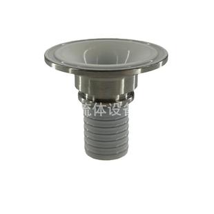 喷涂四氟快装卡盘接头不锈钢喷涂PTFE法兰接头内喷PFA软管接头