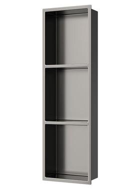 304不锈钢壁龛嵌入式收纳墙壁架层架金属隔板墙上卫生间浴室置物