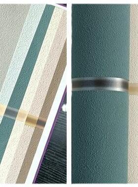 浅灰色3D宽条纹浮雕墙纸卧室客厅酒店背景奢华竖条纹麂皮绒壁纸