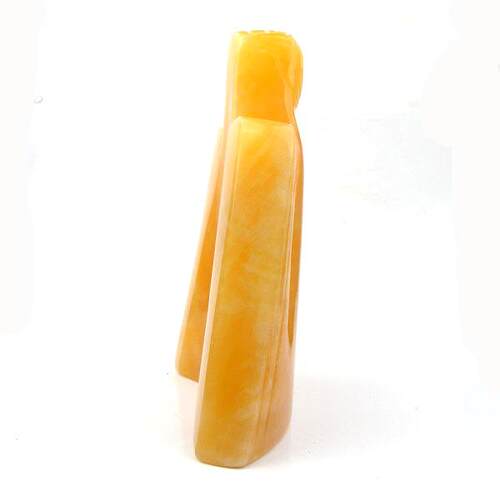 玉石米黃玉泰山石摆件泰山石敢當工艺品