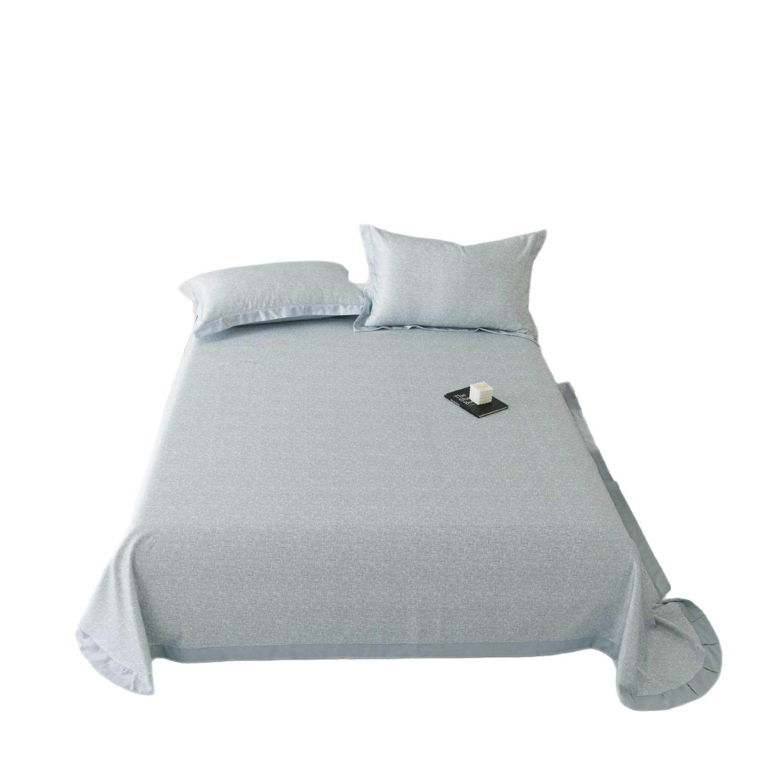 竹纤维冰丝凉席三件套夏季天丝床单凉感夏天可折叠家用双人软席子